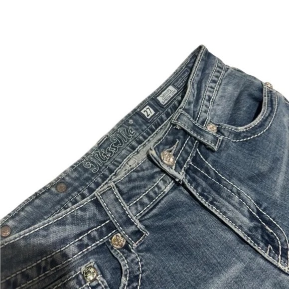 MISS ME - Jb55o1p2 Boyfriend Capri Jeans size 27 - Picture 4 of 6